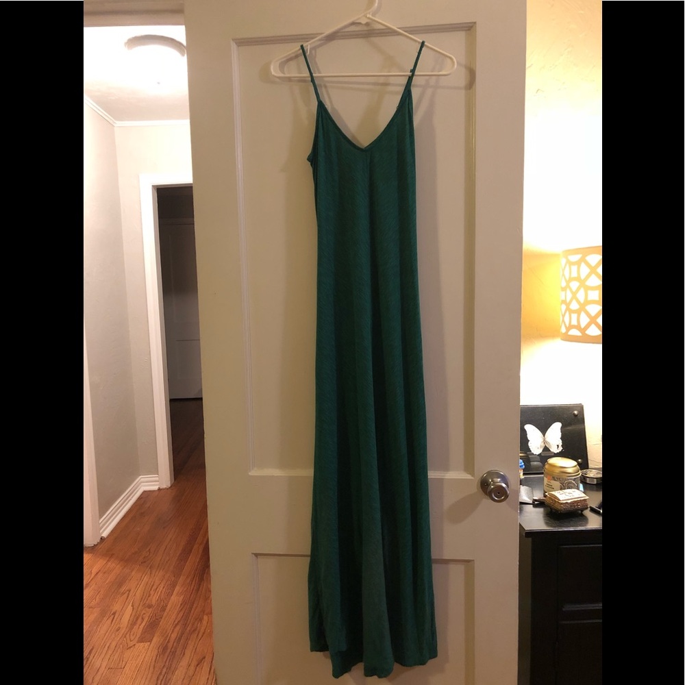 Jade green maxi dress XS